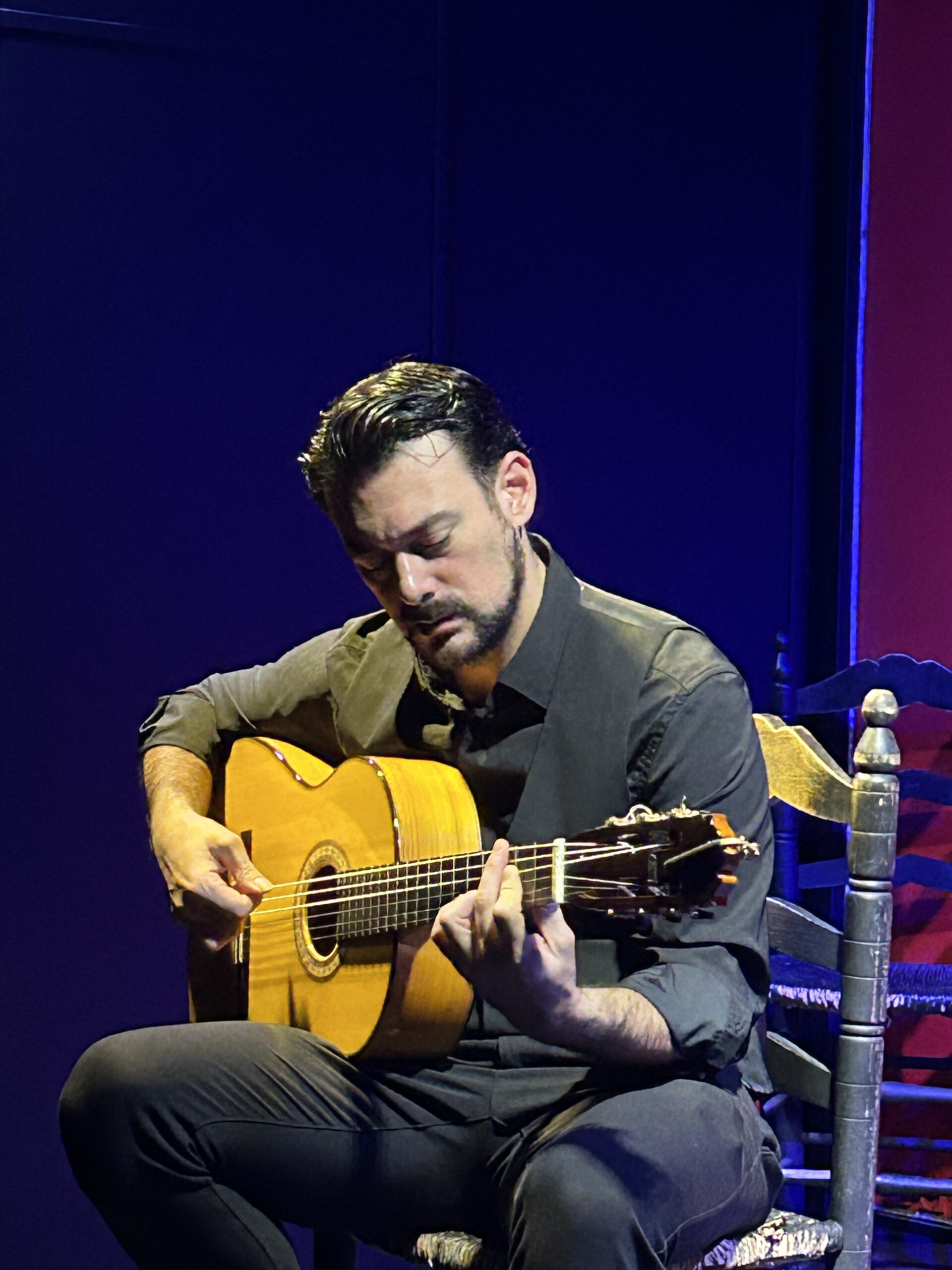 Guitarrista flamenco en directo en Sevilla
