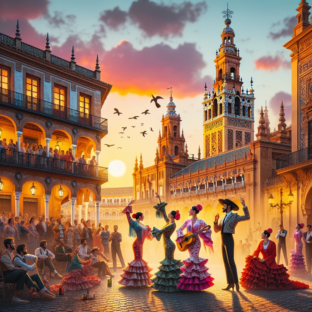 ambiente flamenco los domingos en sevilla