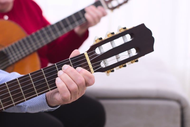 cuerdas de la guitarra flamenca