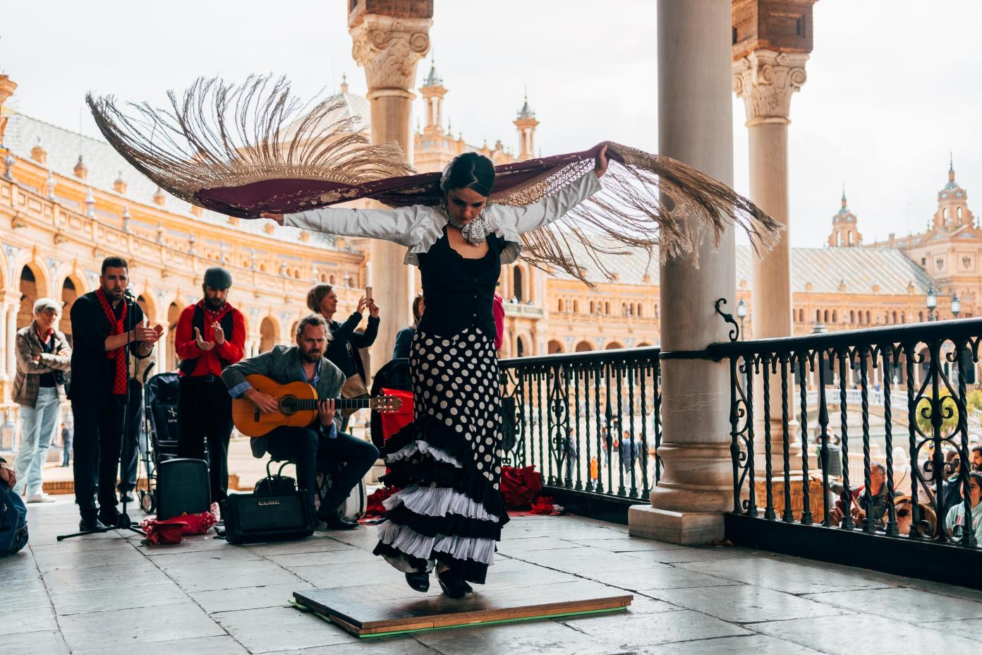 falda de baile flamenco