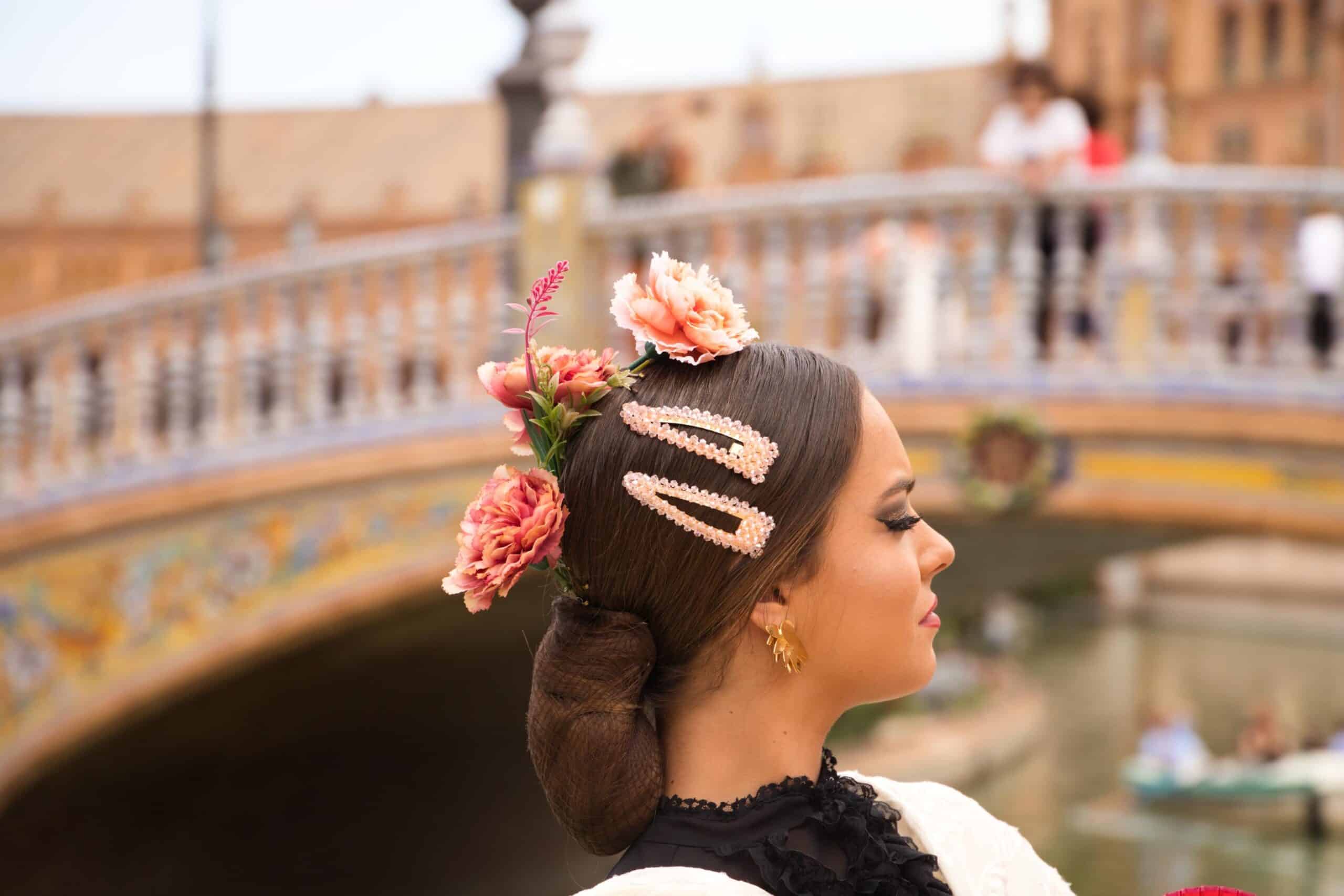 Las mejores tendencias de peinado flamenco de pelo largo