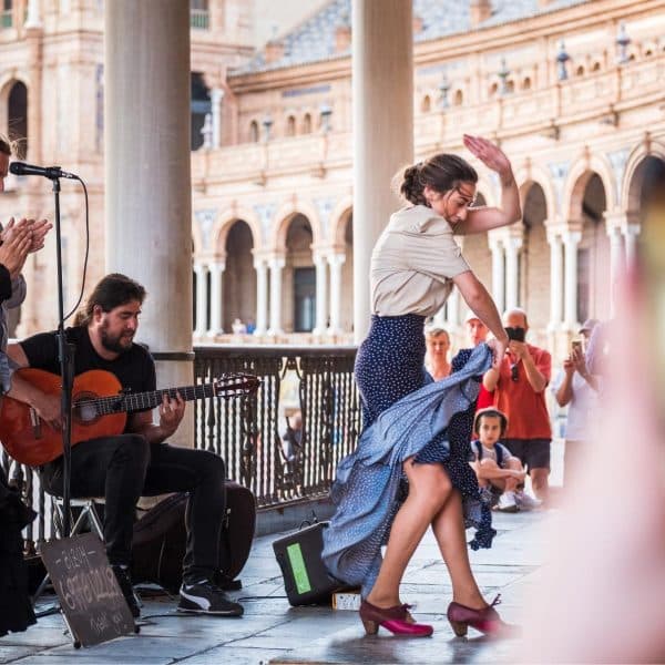 mujeres en el flamenco
